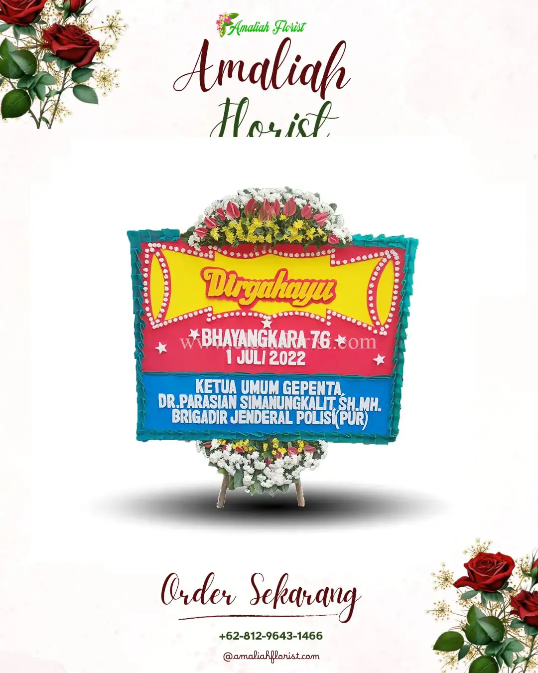 Papan Bunga HUT Ulang Tahun Limpasu